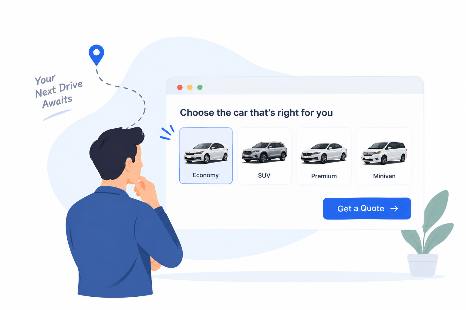 Find your rental car